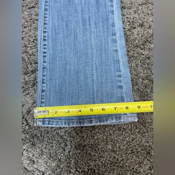 Old navy the sweetheart short stretch denim mid rise bootcut blue jeans size 10 - Picture 10 of 14